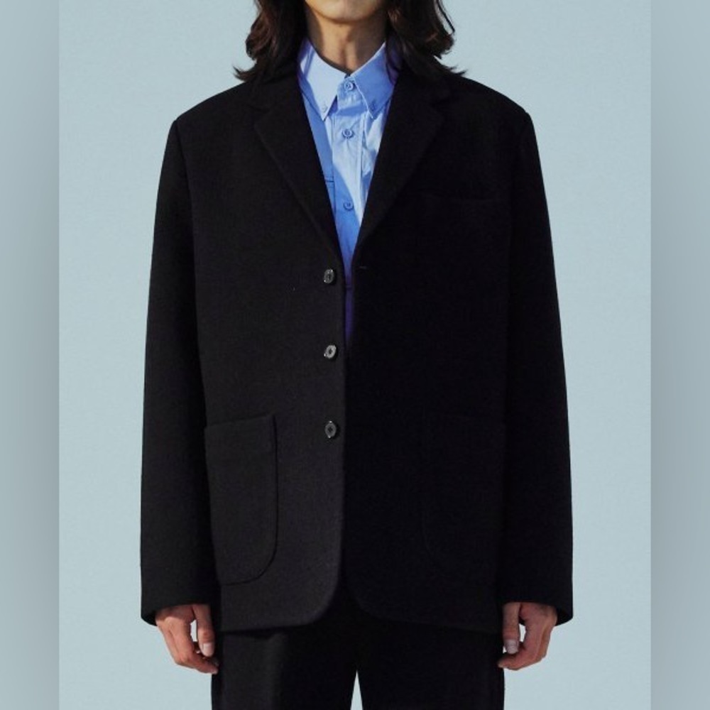 Strellson New Alex Black Wool Straight Fit 3 Button Sport Jacket Size 52/ US XL